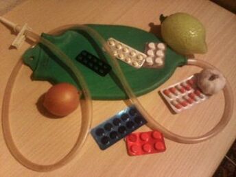 enema and medications to eliminate parasites