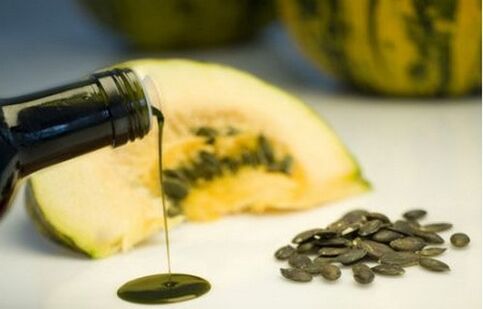Pumpkin seed oil to prepare the body for deworming drugs