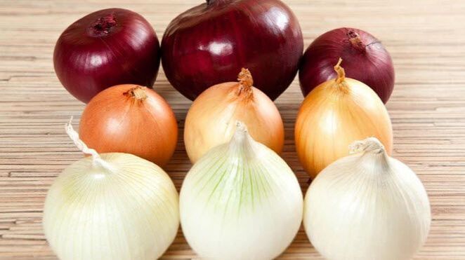 Onions - a popular vegetable from pinworms and roundworms