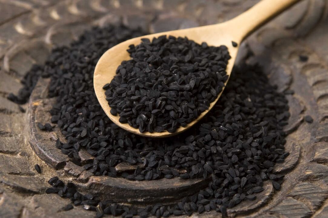 To destroy parasites, you need to eat a spoonful of black cumin seeds on an empty stomach. 